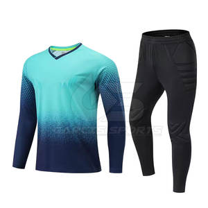 Uniforme rembourré de gardien de but professionnel avec manches complètes et pantalon extensible Ensemble uniforme rembourré de gardien de but - Product Image 1