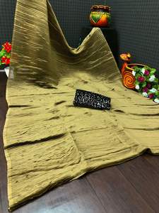 Sari de seda Rangoli de diseñador elegante de boutique india con trabajo de impresión digital última Ropa Étnica para bodas y eventos especiales - Product Image 3