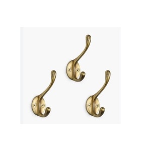 Solid Brass Designer <b>Wall</b> <b>Hook</b> for Home Glossy Finishes <b>Gold</b> Shinning Finished Metal Two Sides <b>Wall</b> <b>Hooks</b> - Product Image 2