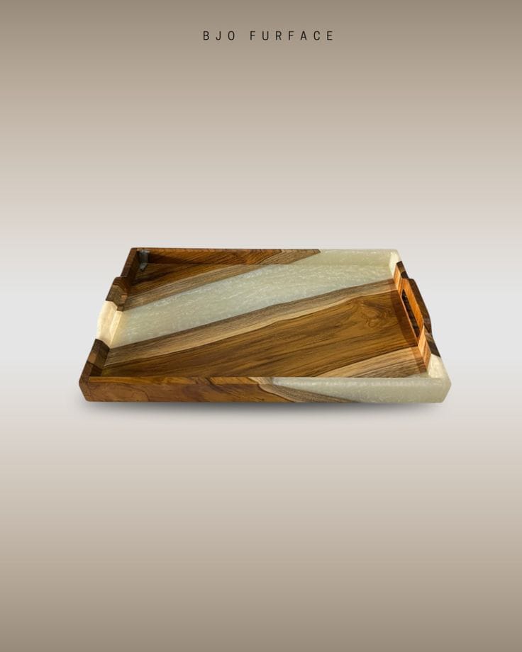 Bois naturel + couleur multi-résine