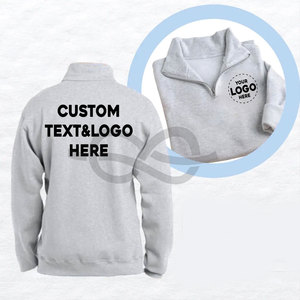 เสื้อสเวตเตอร์มีซิปแบบสวมศีรษะสำหรับทุกเพศเสื้อสเวตเตอร์มีสไตล์ปรับแต่งได้ตามต้องการ - Product Image 1