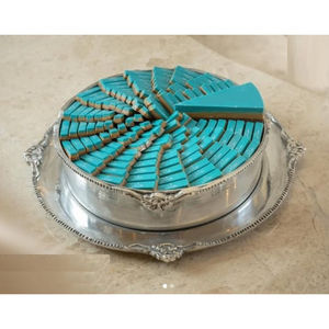 Cuenco para servir de Metal plateado de primera calidad, diseño moderno, soporte para dulces, mesa decorativa para catering de boda, cuenco para servir - Product Image 4