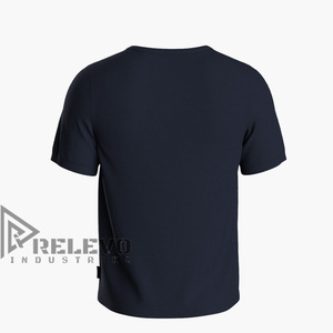 T-shirts à manches longues pour hommes en polyester/coton imprimés, coupe ample, tissu lourd (220g), respirant et anti-froissement - Product Image 3