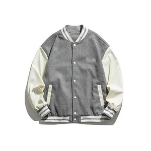 GAF recién llegado fábrica de alta calidad béisbol logotipo personalizado abrigo Streetwear hueso toalla bordado de gran tamaño hombres Varsity chaqueta - Product Image 2