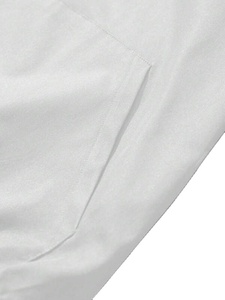 Ustom-Chaqueta impermeable con capucha para hombre, chaqueta cortavientos lisa con cremallera completa, venta al por mayor - Product Image 3