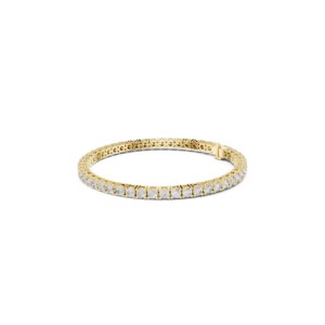 6.37 TCW Round Brilliant Cut Moissanite Tennis <b>Bracelet</b> 925 <b>Sterling</b> <b>Silver</b> Bridal Wedding Fine Jewelry 7 Inch <b>Women</b>’s <b>Bracelet</b> - Product Image 4