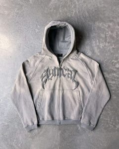 Survêtement à capuche imprimé bouffant 100% coton Anti-rétrécissement et anti-rides Summer Street Wear en motif à carreaux - Product Image 3