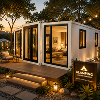 Maison conteneur modulaire portable de 40 pieds à structure en acier, extensible et respirante, pour hôtel extérieur, ferme, chambre et salle à manger