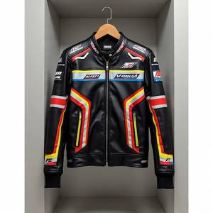 Veste en cuir de vachette motard classique prix de gros conception personnalisée - Product Image 6