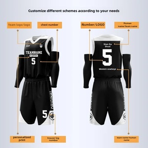 Maillot de basket-ball adulte et enfant à séchage rapide uniforme d'entraînement personnalisable pour garçons filles vêtements de sport enfant survêtement tenue de sport - Product Image 4