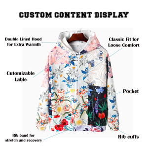 Sudadera con Capucha Sublimada para Hombre, Tejido de Secado Rápido Resistente a la Decoloración, Ajuste Atlético, 100% Poliéster, Sudadera Deportiva Cálida - Product Image 5