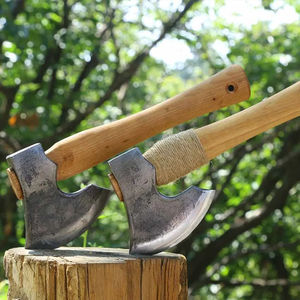 Hache tactique à manche en bois massif, hache à fendre le bois faite à la main pour le camping en plein air, tête en acier – Offre spéciale - Product Image 2