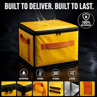 Wasserdichte Faltbare Kurier-Paketzustelltasche Isolierte Thermotasche OEM Individuelles Logo Logistik Transport
