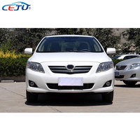 Parrilla de malla de parachoques delantero de coche ABS negro brillante Parrilla para Toyota Corolla Altis 10th Gen E140 E150 S XRS Sedan 2009-2013