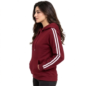 Sudadera con Capucha Personalizada para Mujer, Ropa de Moda, Sudadera Ligera de Mezcla de Algodón, Interior Suave, Corte Holgado, Dobladillo Acanalado - Product Image 3
