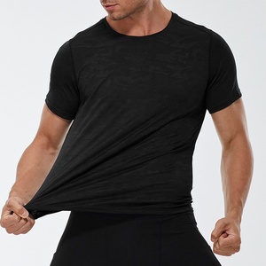 Customized High Quality Bundle Gym <b>T</b>-<b>shirts</b>, Quick-drying, Moisture-wicking <b>Black</b> <b>T</b>-<b>shirts</b> Wholesale Blank <b>T</b>-<b>shirts</b> Without Tags - Product Image 1
