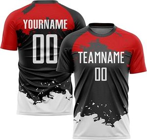 ชุดฟุตบอลสำหรับผู้ใหญ่ระดับมืออาชีพ คุณภาพสูง ผลิตจากโพลีเอสเตอร์ 100% แห้งเร็ว ระบายอากาศได้ดี รับสกรีนโลโก้ตามสั่ง ปรับแต่งสีได้ตามต้องการ รับผลิตแบบ OEM - Product Image 4