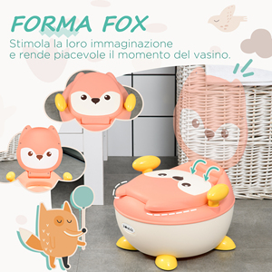 Orinal para bebé ZONEKIZ con respaldo, bañera extraíble y reposabrazos, edad 6 meses-3 años, Rosa - Product Image 5