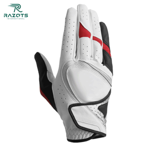 Gants de golf en cuir Cabretta imprimés sur mesure, à doigts entiers, avec protection UV, antidérapants et imperméables, unisexes, pour usage sportif - Product Image 2