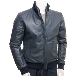 Chaqueta de diseñador de cuero genuino 100% para hombre, estilo motorista personalizado de alta calidad con bolsillos laterales, usable para chaquetas de invierno para hombre - Product Image 5