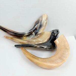Cuerno de Shofar de Carnero Natural Pulido - Decoración Religiosa Ecológica para el Hogar de Alta Calidad - Product Image 1