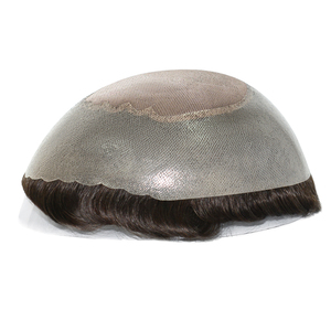 Ares 100% dei <span class=keywords><strong>capelli</strong></span> umani mens parrucca di sostituzione dei <span class=keywords><strong>capelli</strong></span> parrucchino per gli uomini Fino mono merletto con il poli garza - Product Image 2