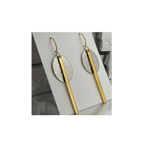 ต่างหูรูปดอกทานตะวันสุดฮิตประจำเดือนกันยายนปี 2025 เครื่องประดับงานแต่งงานสไตล์เอเชีย ต่างหูแบบติดหูทรงสี่เหลี่ยมเล็ก ดีไซน์เรขาคณิต - Product Image 3