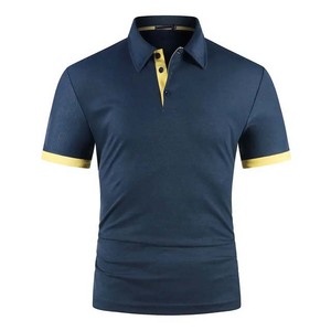 Printed Polo Shirt Best Quality Polyester / Cotton Custom OEM Color Short Sleeve Casual T-shirt Cotton Man Polo Shirts - Product Image 1