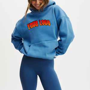 Nouvel arrivage 2025 100% coton sweats à capuche pour femmes anti-boulochage personnalisé avant imprimé surdimensionné anti-rides respirant Streetwear - Product Image 1
