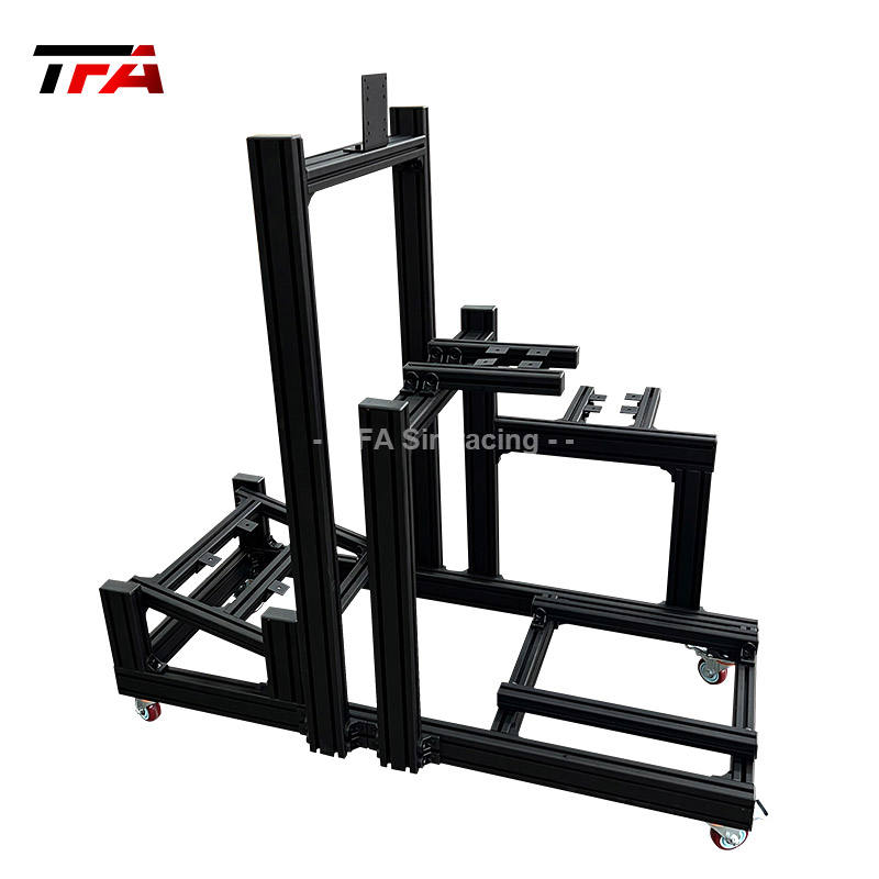 Aluminum Profile Sim Racing Cockpit Frame Black Anodized Extrusion Rig ...