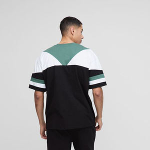 Summer New Fashion Brand <b>Men</b> Printed T-shirt Elbow-sleeved Top Crew Neck Casual Cotton Short-sleeved Shirt Solid Pattern - Product Image 2