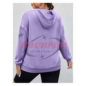 Nouveau sweat à capuche tendance et élégant pour femmes à prix raisonnable avec poches aux couleurs claires - Product Image 2