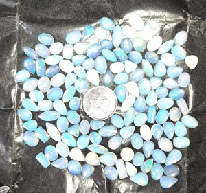 100% naturel blanc éthiopien opale Cabochon haut de gamme de qualité supérieure Jaipur grossiste pierres précieuses en vrac bijoux opale pendentif gemme - Product Image 4