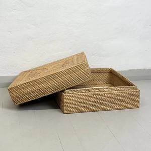 Caja de Almacenamiento Cuadrada de Ratán con Tapa, Caja de Almacenamiento Hecha a Mano, Ecológica, Natural, Decoración para el Hogar, Venta al por Mayor desde Vietnam - Product Image 5