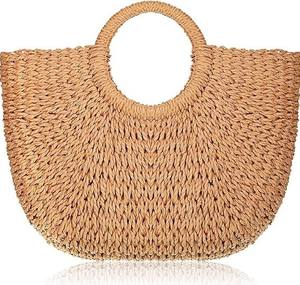 Elegante bandolera de rafia para viajes de verano Uso informal Bolsas de rafia duraderas ligeras Proveedores de India - Product Image 1