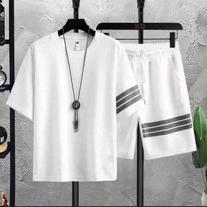 Sudadera Camiseta Conjunto corto Chándal Ropa de verano Pieza 2 Camiseta de sudor y pantalones cortos Conjunto para hombres FIGHTER BRO - Product Image 2