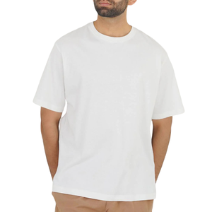 T-shirts Homme Oversize 100% Coton de Haute Qualité 2025, Style Hip Hop, Couleur Unie, Logo Personnalisé Imprimé, Manches Courtes, Respirants, Marque OEM - Product Image 1