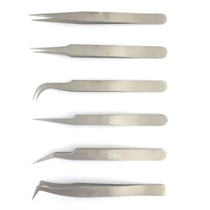 Pinzas Quirúrgicas LENDIZER de Alta Demanda, Duraderas, con Punta Suave de 10 mm de Longitud, Empaque Personalizado con Logotipo, Pinzas de Acero Inoxidable para Pestañas - Product Image 1