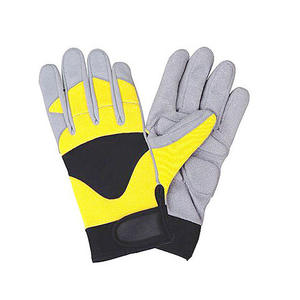 Guantes DE SEGURIDAD DE TRABAJO DE CUERO personalizados de calidad superior Guantes de seguridad de cuero de vaca duraderos Nuevo diseño - Product Image 5
