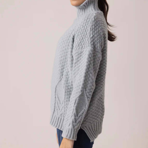 Suéteres de Lana de Invierno para Mujer con Cuello Redondo, Transpirables, de Manga Larga, Alta Calidad, con Servicio OEM, Suéteres de Moda para Mujer - Product Image 4