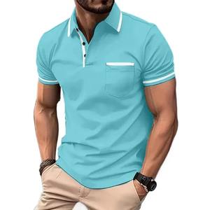 Nueva Camiseta de Manga Corta para Hombre, Antiarrugas, Estampada, de Punto, Ajustada, Transpirable, de Secado Rápido, 100% Algodón, Ligera, Estilo Urbano - Product Image 4