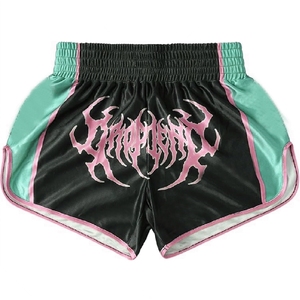 กางเกงขาสั้นมวยไทยขาสั้นสำหรับชกมวยกางเกงขาสั้นสำหรับต่อสู้กางเกงขาสั้นแบบซับลิเมชันสำหรับมวยไทย - Product Image 1