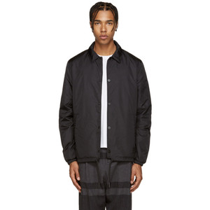 Anorak pour entraîneurs en nylon 100% pour hommes, coupe-vent fin avec bouton couvert, vêtements d'hiver enduits - Product Image 4