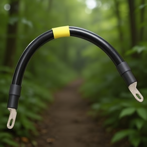 2/0 AWG 20" Black <b>Battery</b> Interconnect <b>Cable</b> with 2 Lugs - Product Image 3