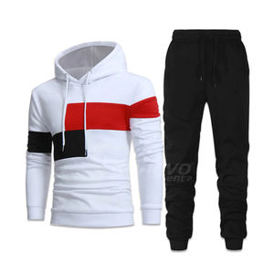 ชุดวอร์มแบบสวมหัวสำหรับผู้ชาย, ชุดวอร์มและกางเกงสองชิ้นสำหรับฤดูใบไม้ร่วงและฤดูหนาว - Product Image 2