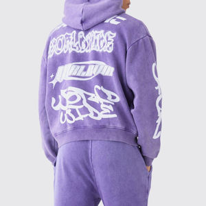 Survêtements d'hiver 2-en-1 pour hommes, design uni, manches longues, avec poches, imprimé personnalisé, en polyester/coton écologique, vente en gros - Product Image 4