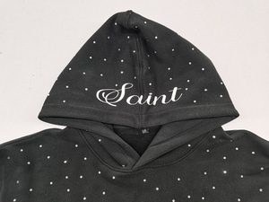 High Quality Solid Winter Zipper-Up Hooded Pullover Sweatshirt Custom Streetwear Regular Fit Vintage Acid <b>Wash</b> Embroidered - Product Image 6