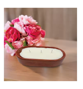 Bougie à pâte en bois écologique bol unique Table à dîner décorer Mini plante ferme bol décoratif - Product Image 1