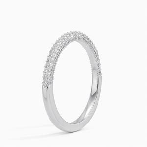 Banda de boda de diamante cultivado en laboratorio de moda certificada por IGI, joyería de oro de 14K de alta calidad, regalo de boda para mujer - Product Image 4