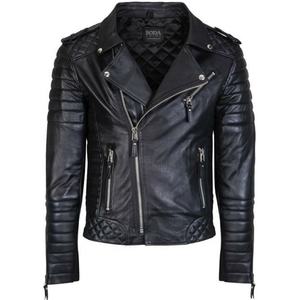 Chaqueta de Cuero Genuino para Mujer, Logotipo Personalizado OEM, Cuero Real de Cordero y Vacuno, Corte Entallado, Estilo Motociclista, Venta al por Mayor de Fábrica - Product Image 1